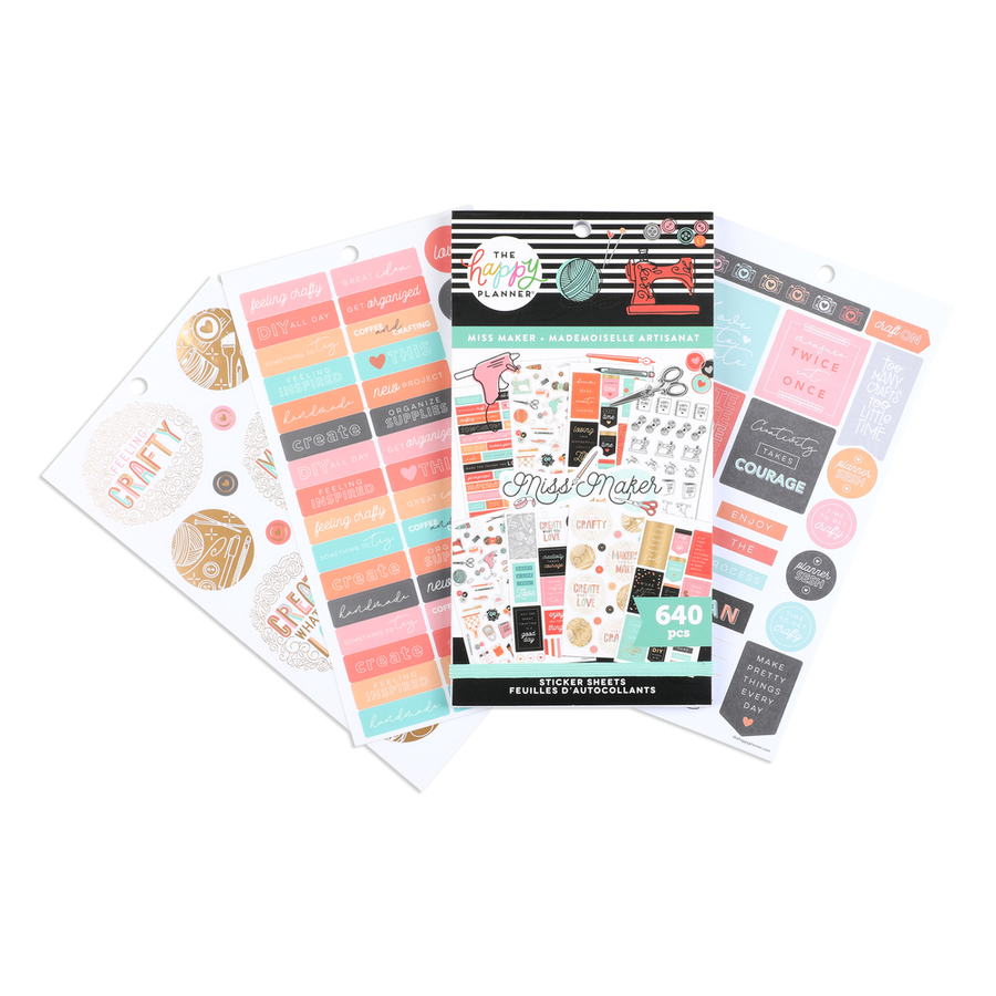 Sale Happy planner miss maker sticker set