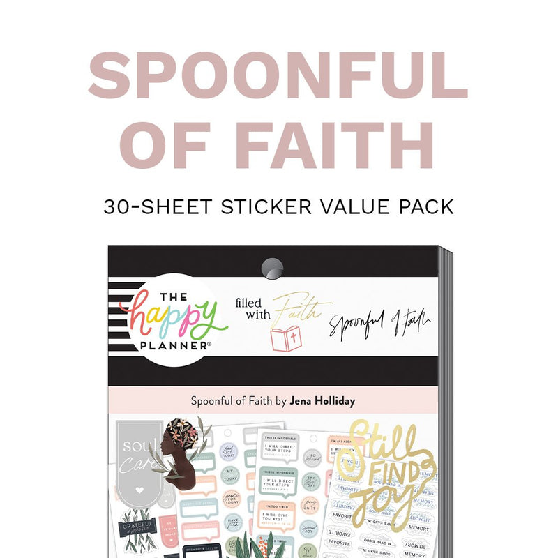 Spoonful of Faith Value Pack Stickers Faith The Happy Planner