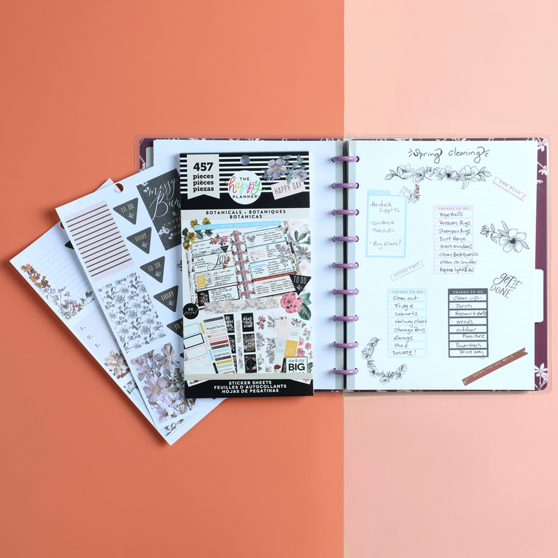 Spring Botanicals Bundle - Notebook + Accessories + Stickers – Happy ...
