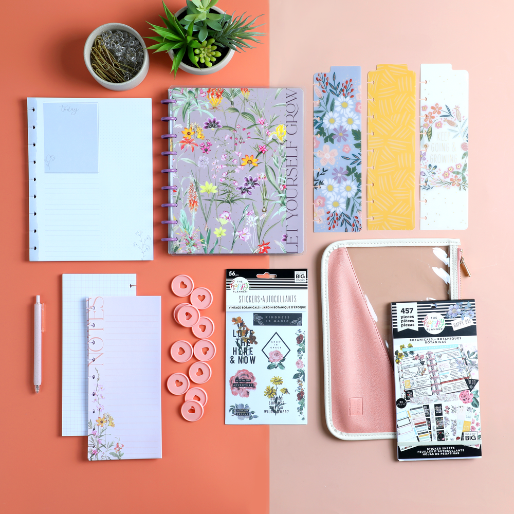 Spring Botanicals Target Spring Botanicals Bundle - Notebook + Accessories + Stickers – Happy ...