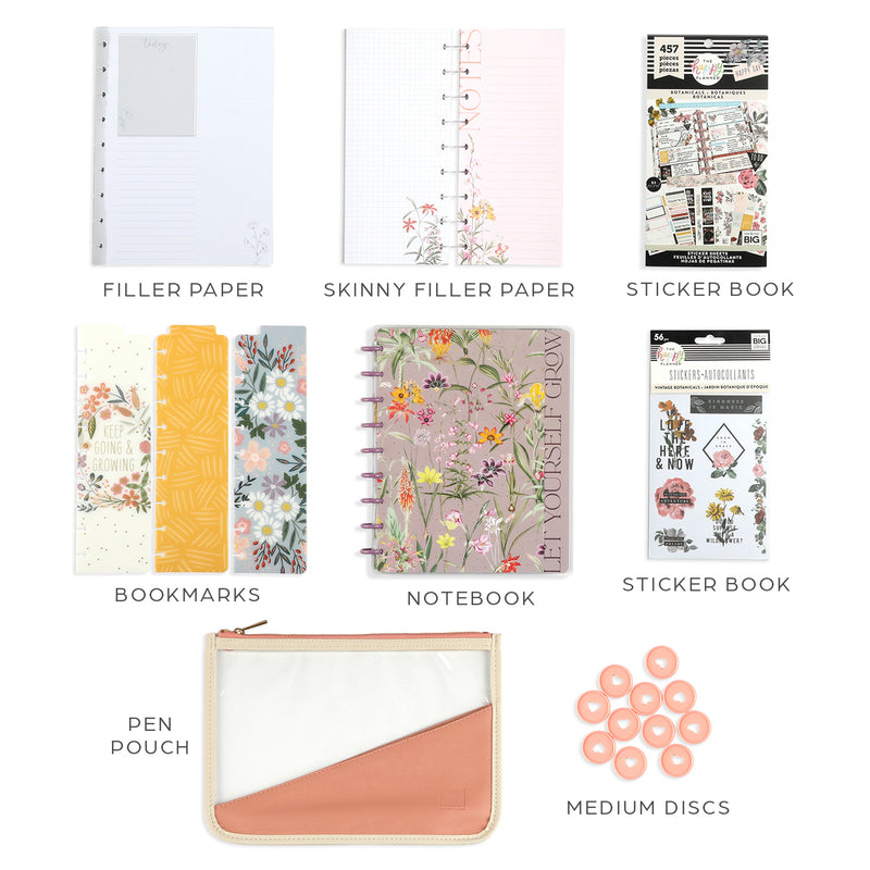 Spring Botanicals Target Spring Botanicals Bundle - Notebook + Accessories + Stickers – Happy ...