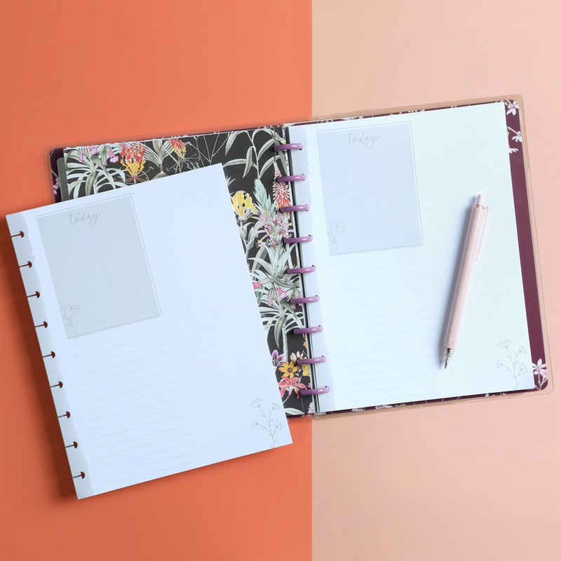 Spring Notebook Planner Spring Botanicals Bundle - Notebook + Accessories + Stickers – Happy ...