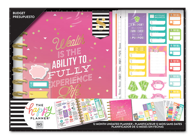 The Happy Planner® 12 Month Box Kit - Wealth (budget)