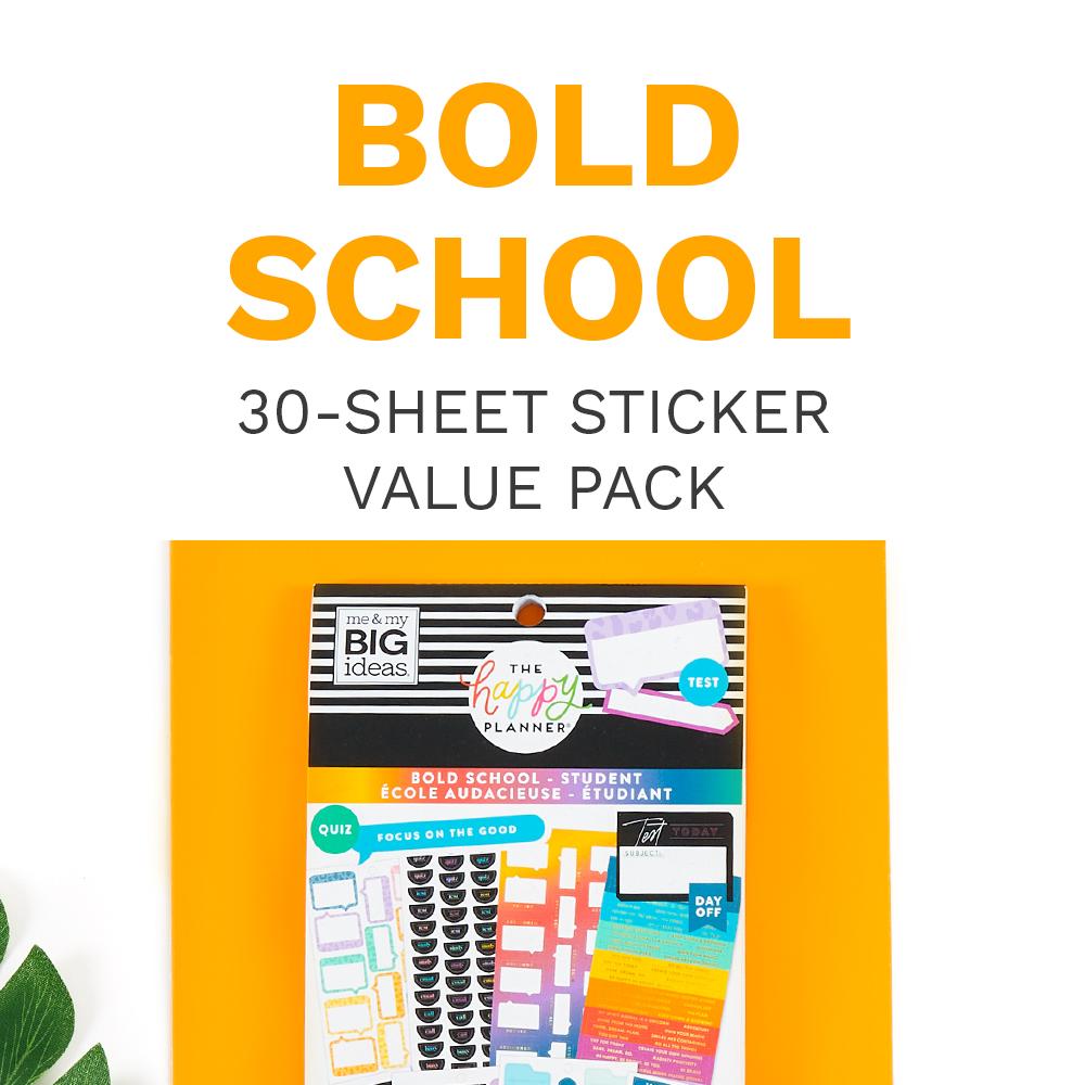 Oriday | Back to School Planner Sticker Pack - 490+ Stickers, Perfect size, Premium Design & Materials, for Teachers & Students