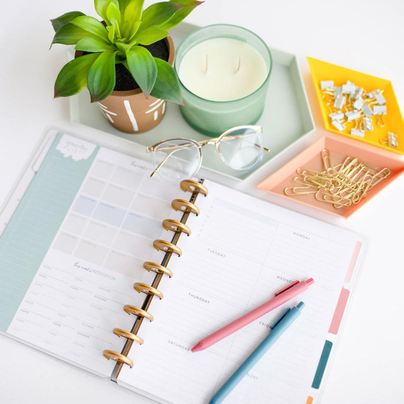 Happy Planner Caregiver Notebook Setup - Behind the Designs
