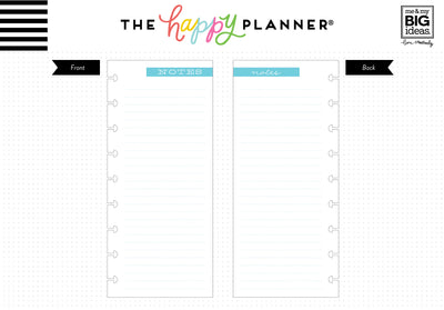 Note Paper - Half Sheet - Classic – Happy Planner