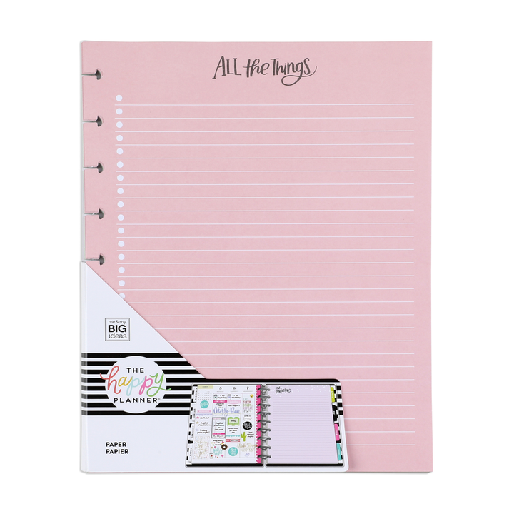 【特価】The Happy Planner スリムノートブック とリフィル大量 Classic Note Paper – Happy Planner