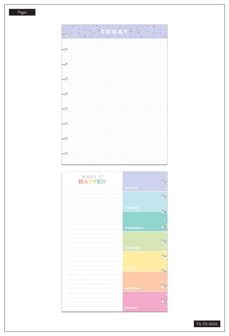 Classic Filler Paper - Colors – Happy Planner