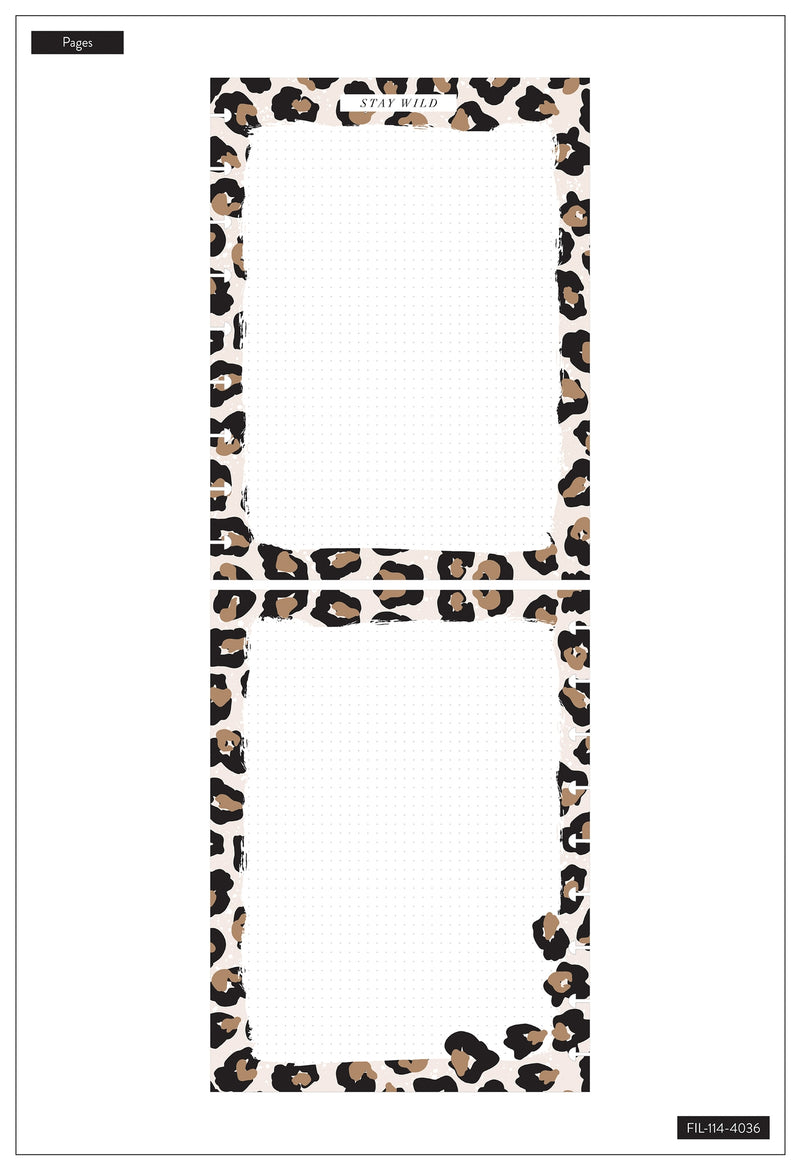 Classic Filler Paper - Leopard – Happy Planner