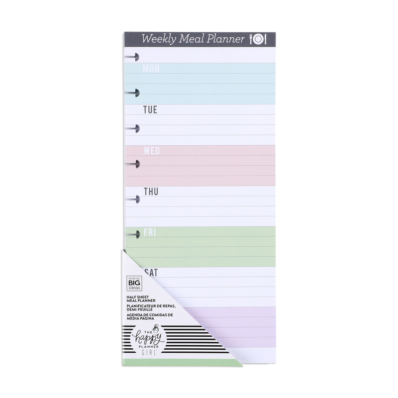 Classic Weekly Meal Planner - Half Sheets - Daydreamer