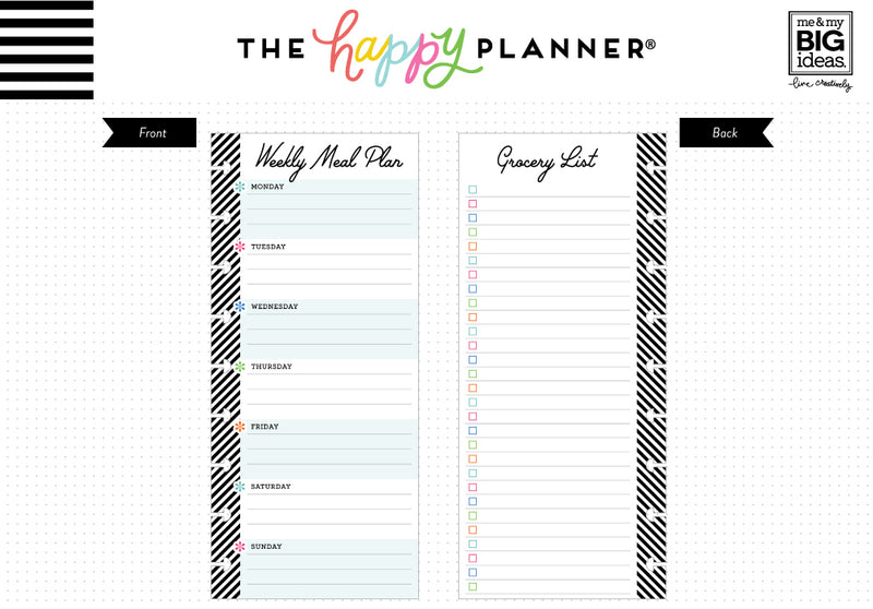 Meal Planning - Half Sheet - Classic
