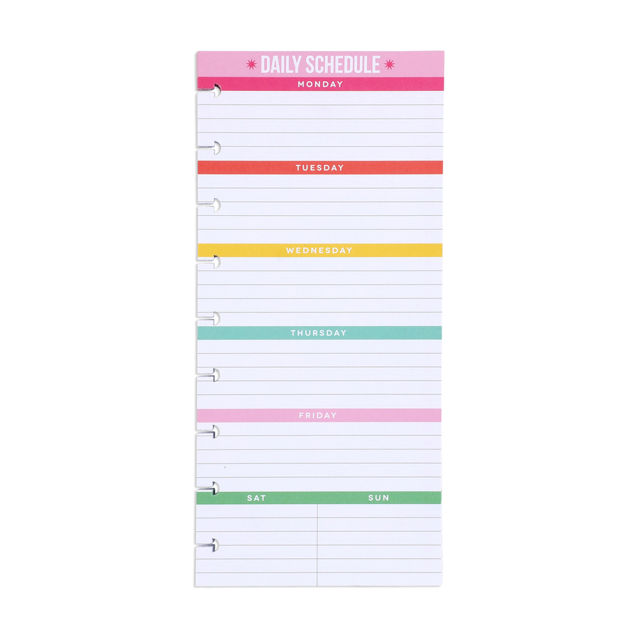 Paper based daily fashion planner