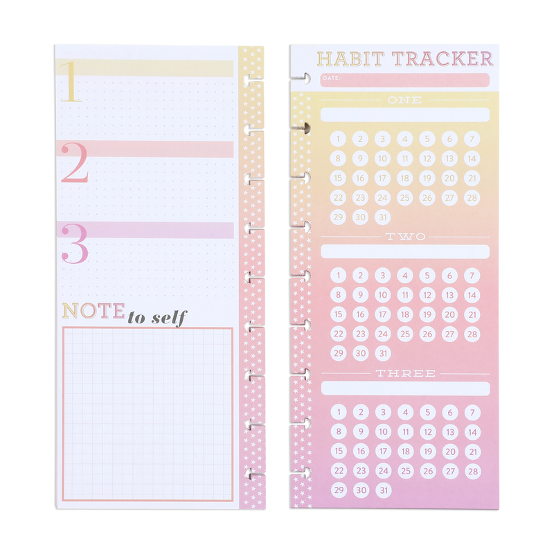 Classic Half Sheet Note Paper - Habit Tracker