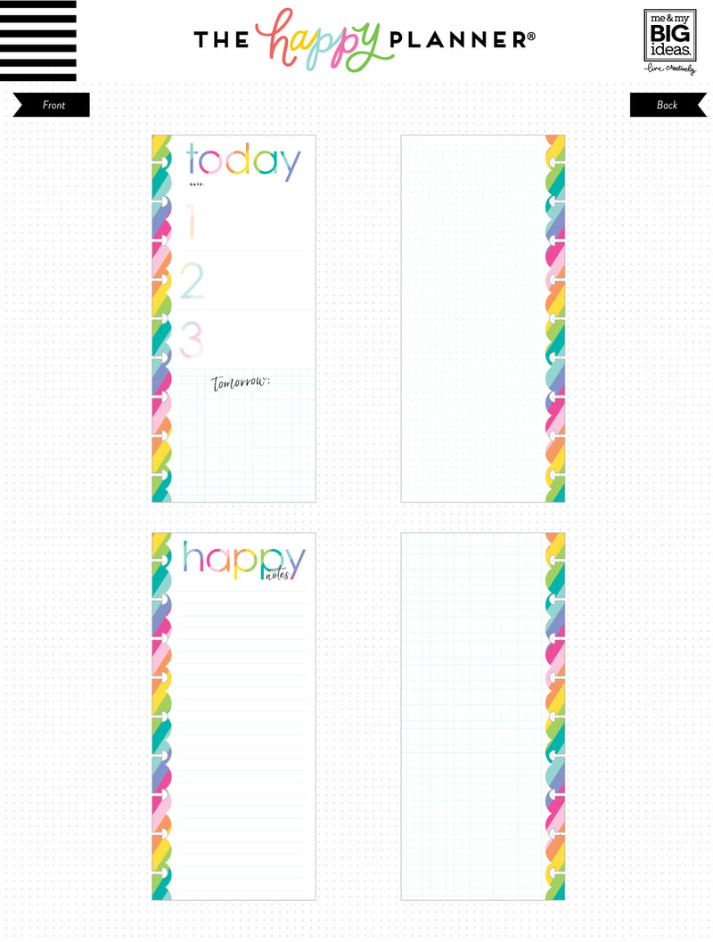 Classic Half Sheet Note Paper - Priority – Happy Planner