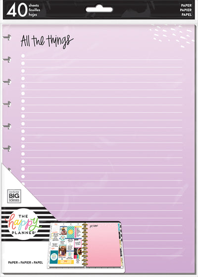 Colored Fill Paper 2 - BIG – Happy Planner