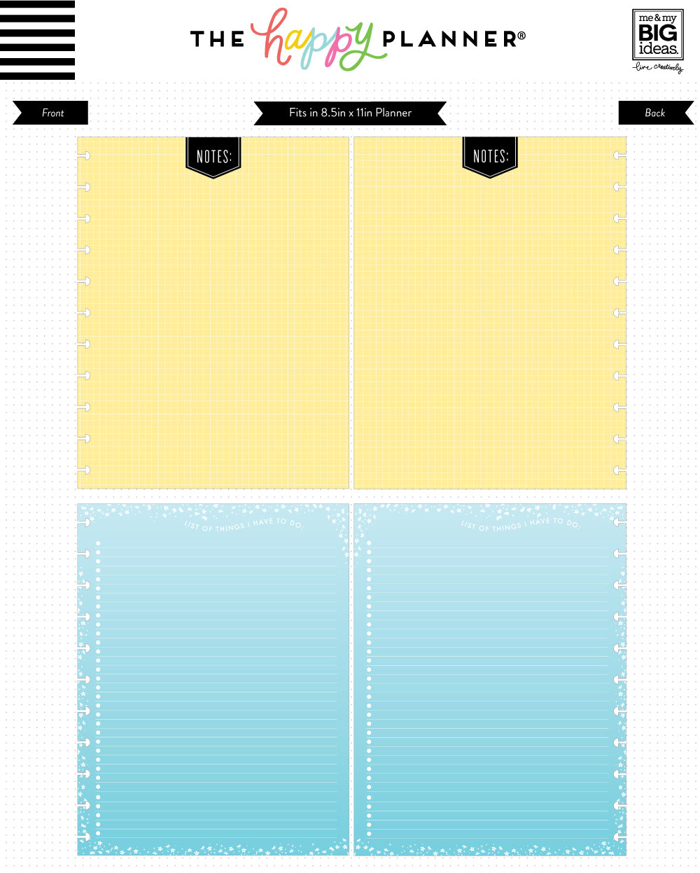 Colorful Fill Paper - BIG – Happy Planner