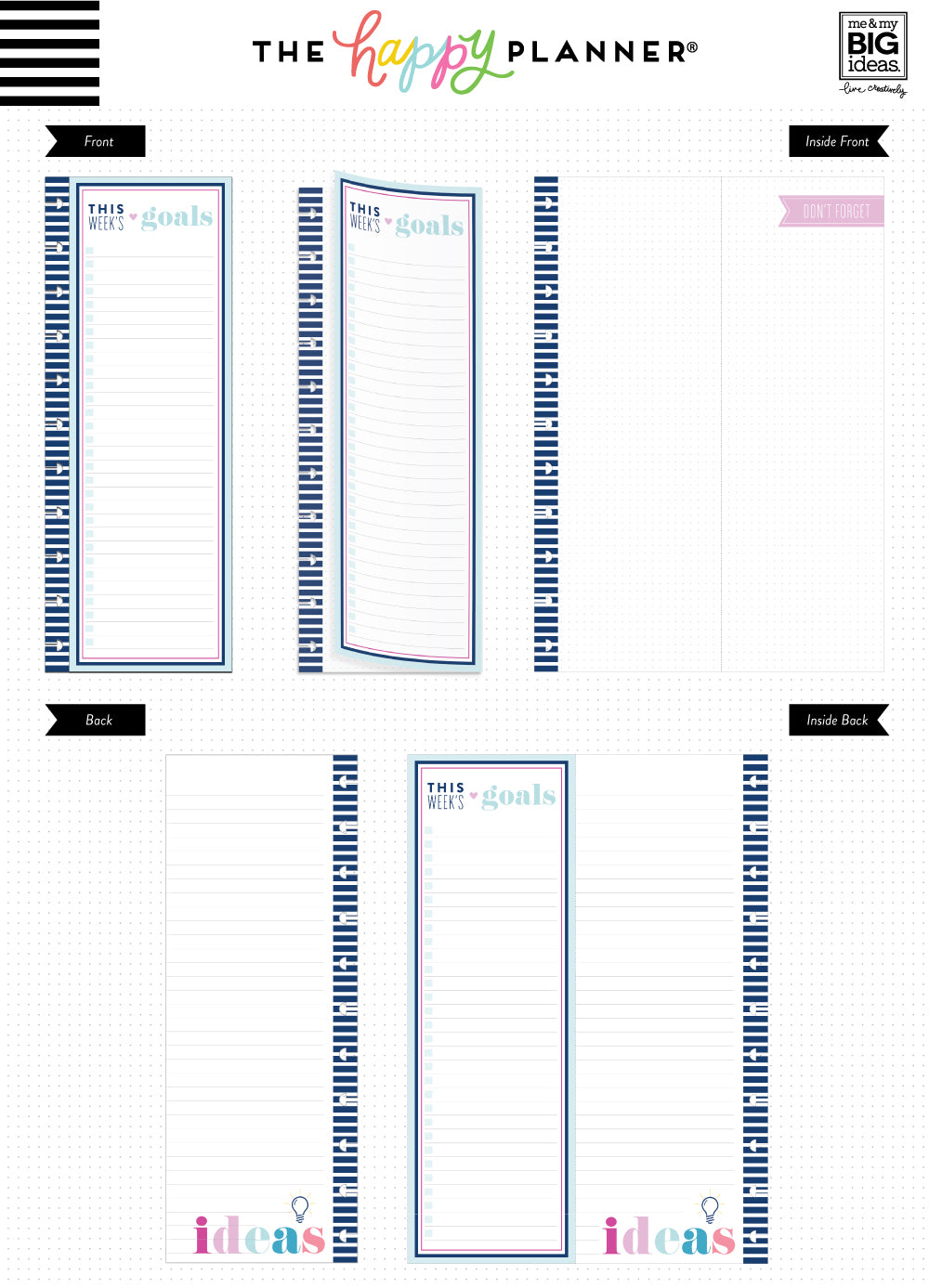 BIG Folded Note Paper – Happy Planner