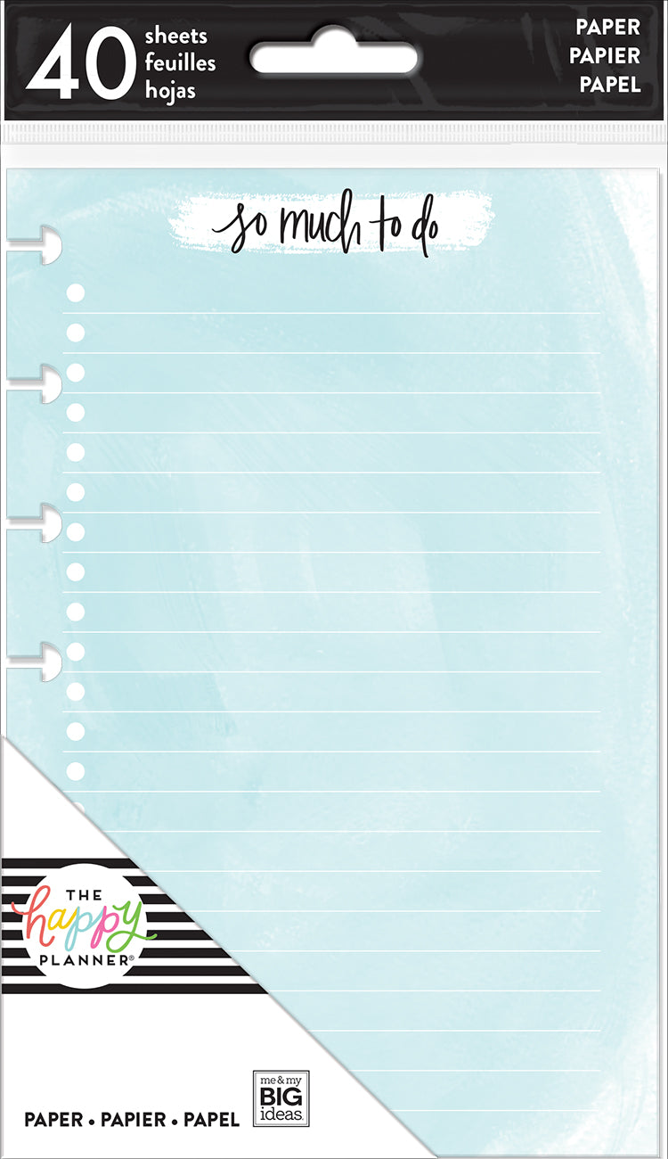 Watercolor Fill Paper - Mini – Happy Planner