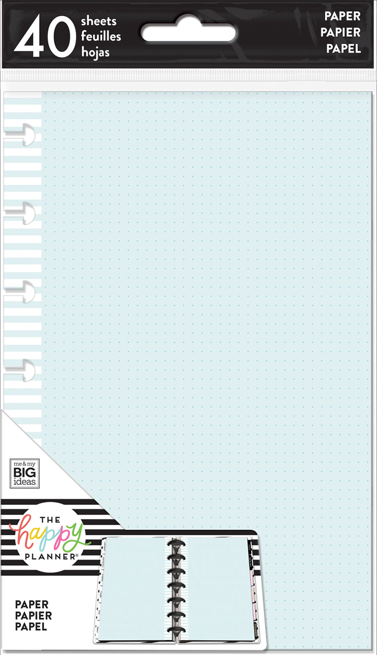 Mini Note Paper - Colored Dot Grid – Happy Planner