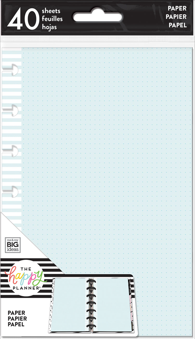 Mini Note Paper - Colored Dot Grid