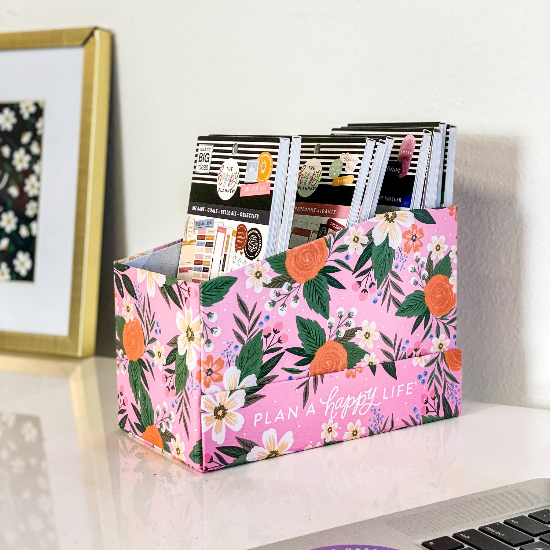 Floral Sticker Book Storage β Happy Planner