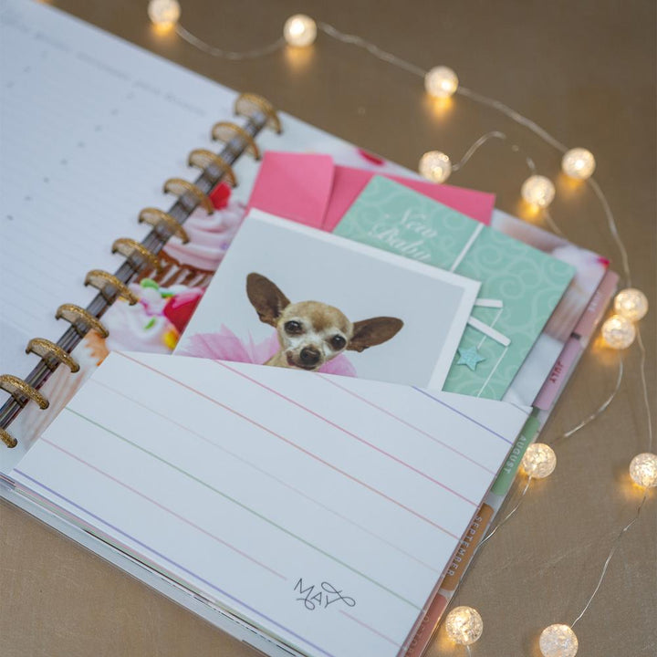 greeting card organizer binder Sweet Celebrations Big Greeting Card Organizer – Happy Planner