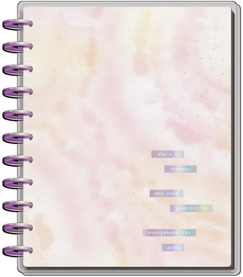 Pastel Tie Dye Big Happy Notes Notebook