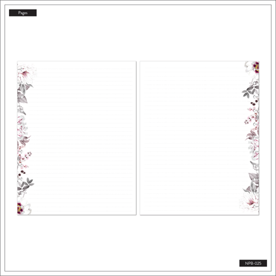 La Fleur Big Notebook - Dot Lined Pages - 60 Sheets