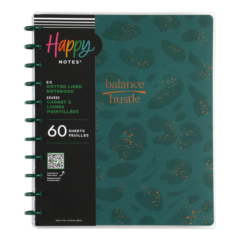 Gone Wild - Dotted Lined Big Notebook - 60 Sheets