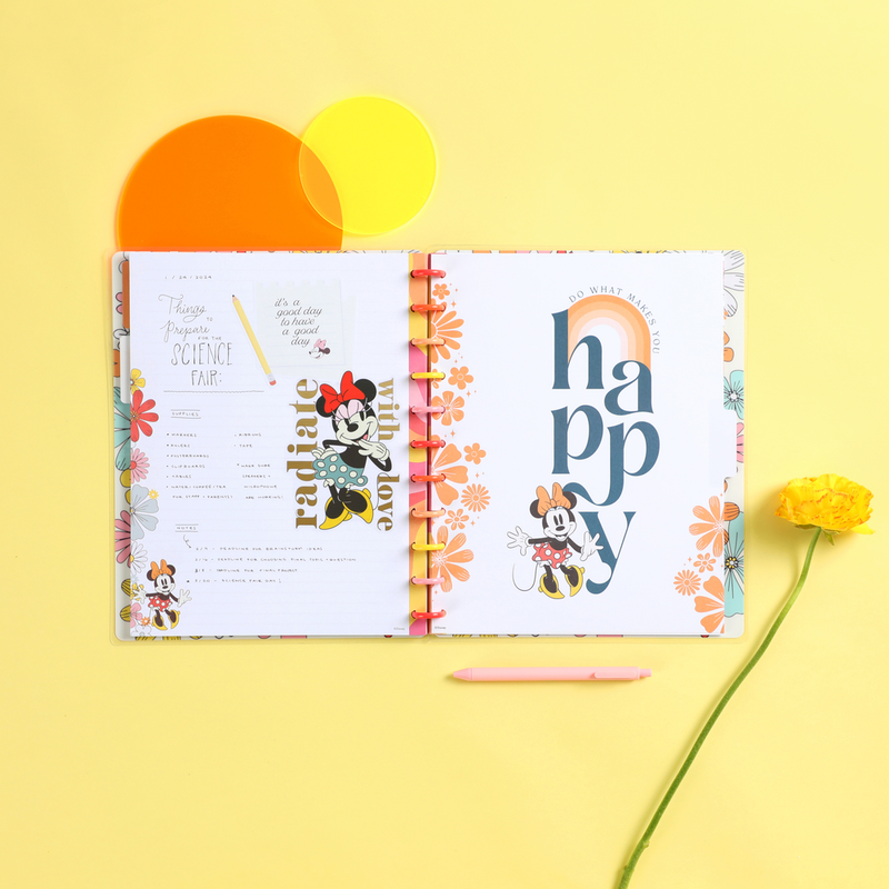 Disney Sunny Minnie Teacher - Dotted Lined Big Teacher Notebook - 60 Sheets