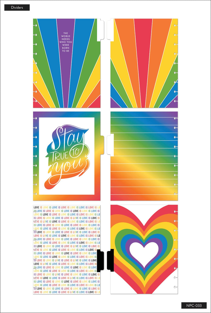 Stay True - Classic Rainbow Pride Notebook – Happy Planner