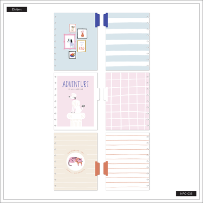 Cozy Pet Critters Classic Notebook - Dot Grid Pages - 60 Sheets