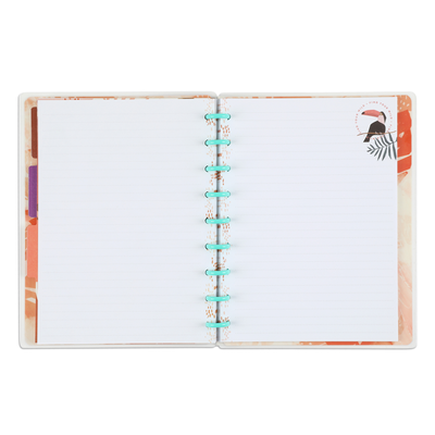 Tropical Boho Classic Notebook - Dot Lined Pages - 60 Sheets