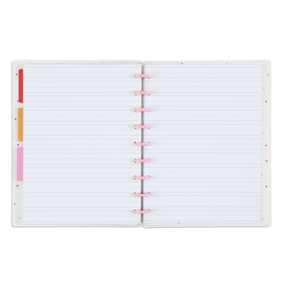 Happy Planner x Threeologie Think Pink Classic Notebook - Lettering Pages - 60 Sheets