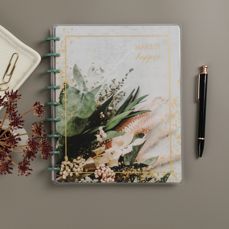 Moody Florals - Dotted Lined Classic Notebook - 60 Sheets