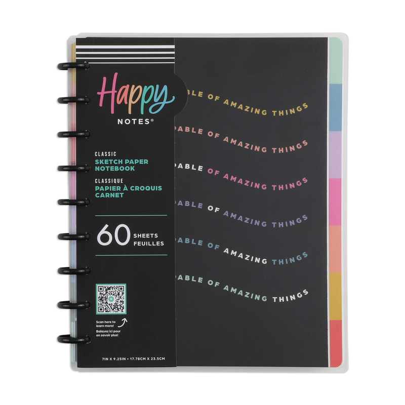 Happy Brights - Blank Paper Classic Notebook - 60 Sheets