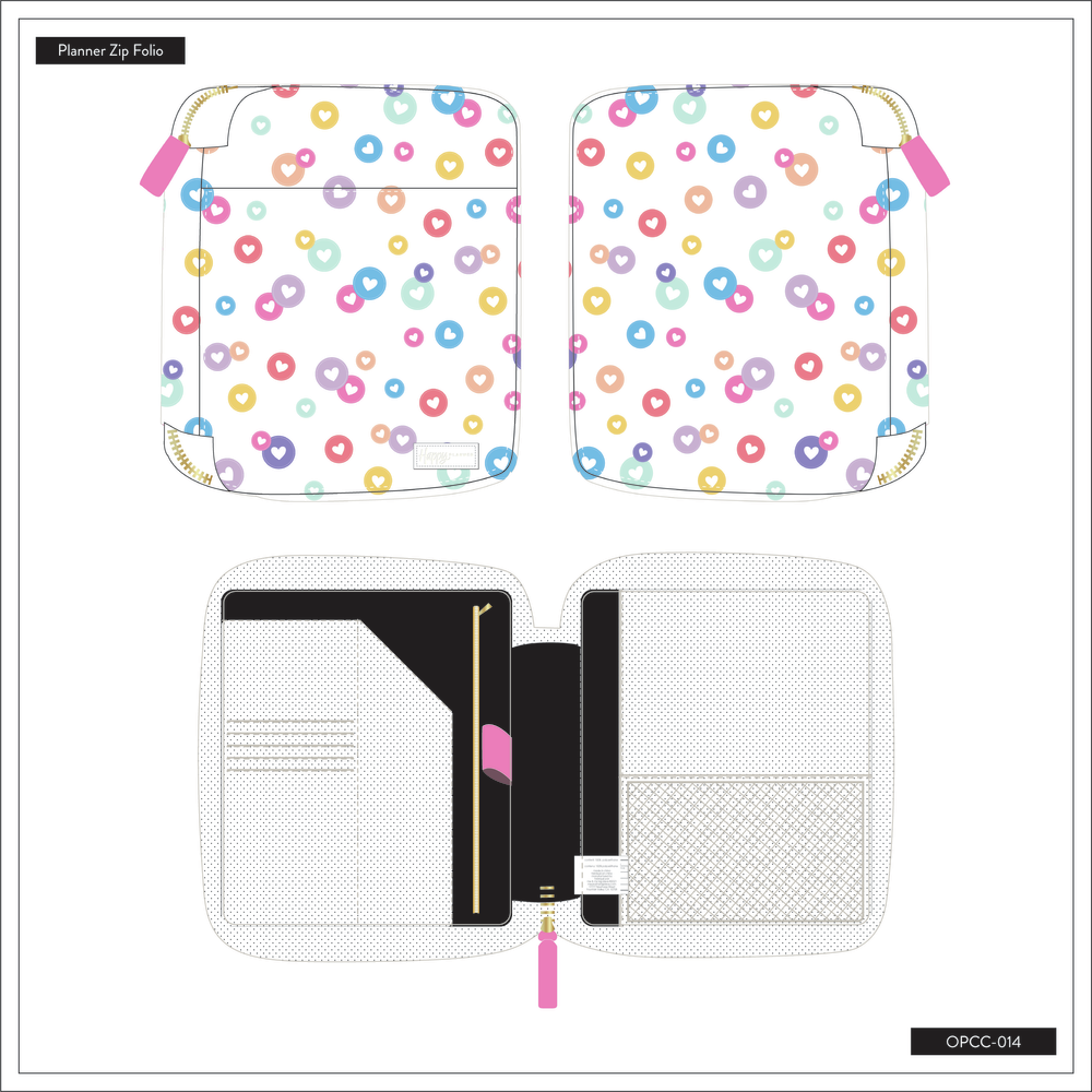 Happy Brights - Classic Planner Zip Folio – Happy Planner