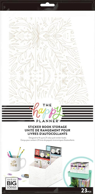 Neutral Florals Sticker Book Storage