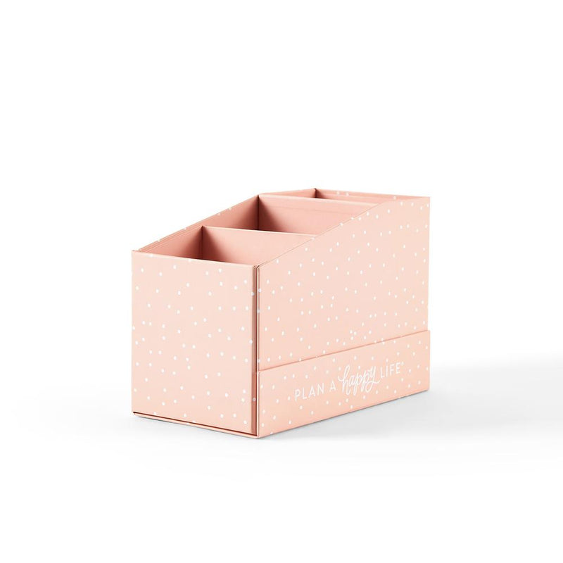 Pink Polka Dot Sticker Pad Storage