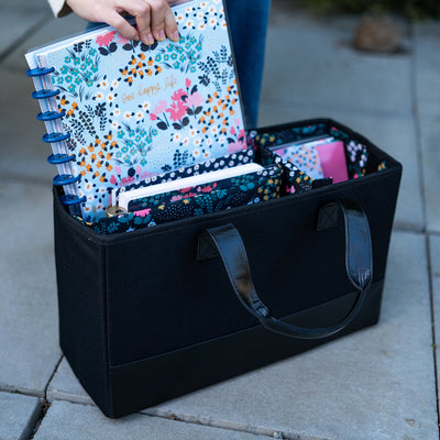 Teeny Florals Planner and Accessory Tote