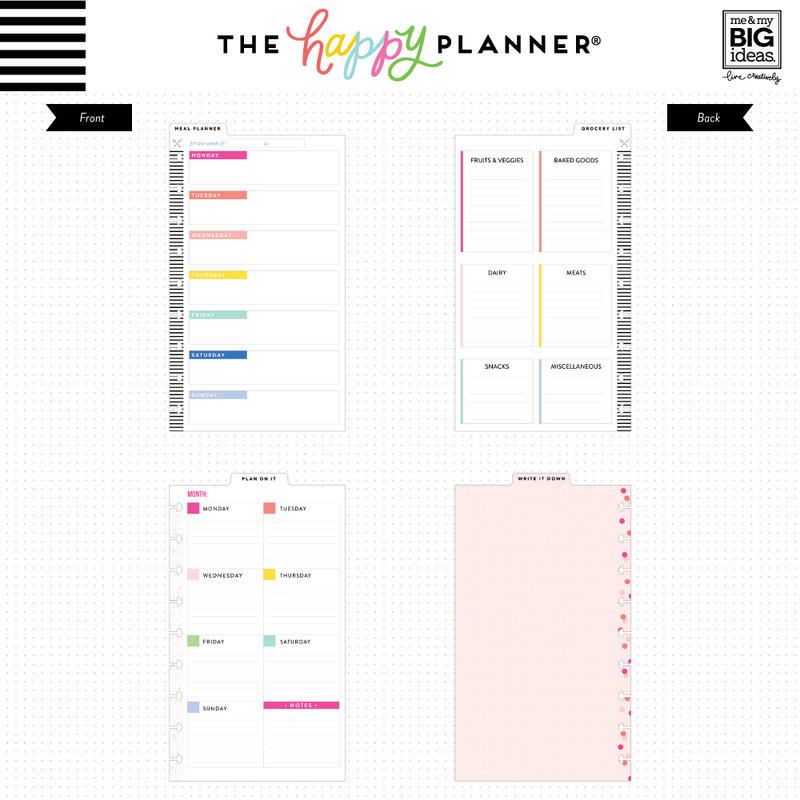 Classic Wet Erase Boards - Meal Planner