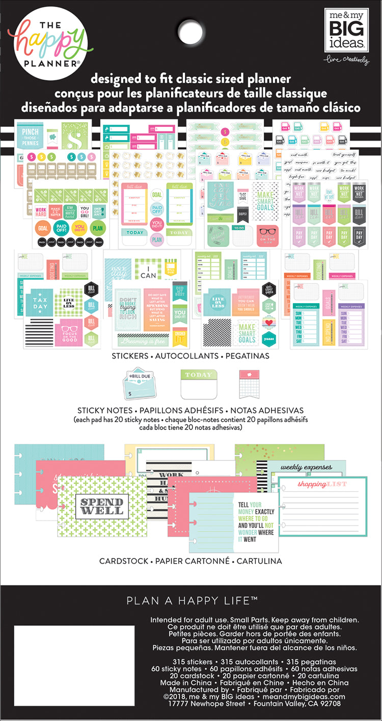 Multi Accessory Pack - Household  Happy planner, Planner accessories, The happy  planner