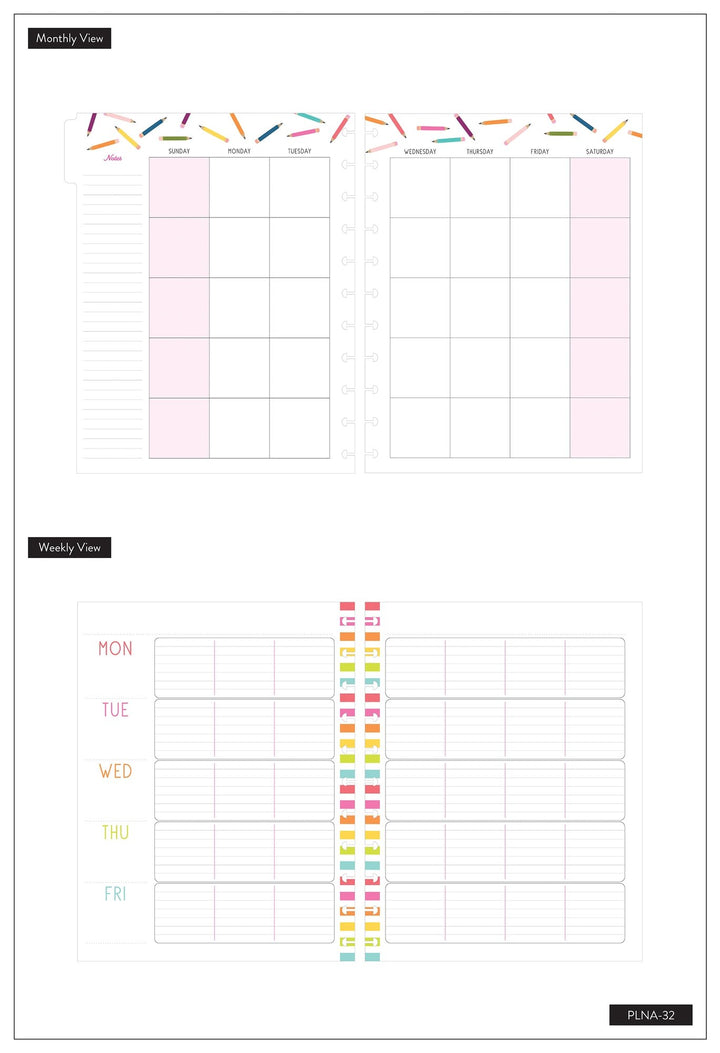 happy planner teachers plant seeds Undated BIG Happy Planner® - Teacher's Plant Seeds