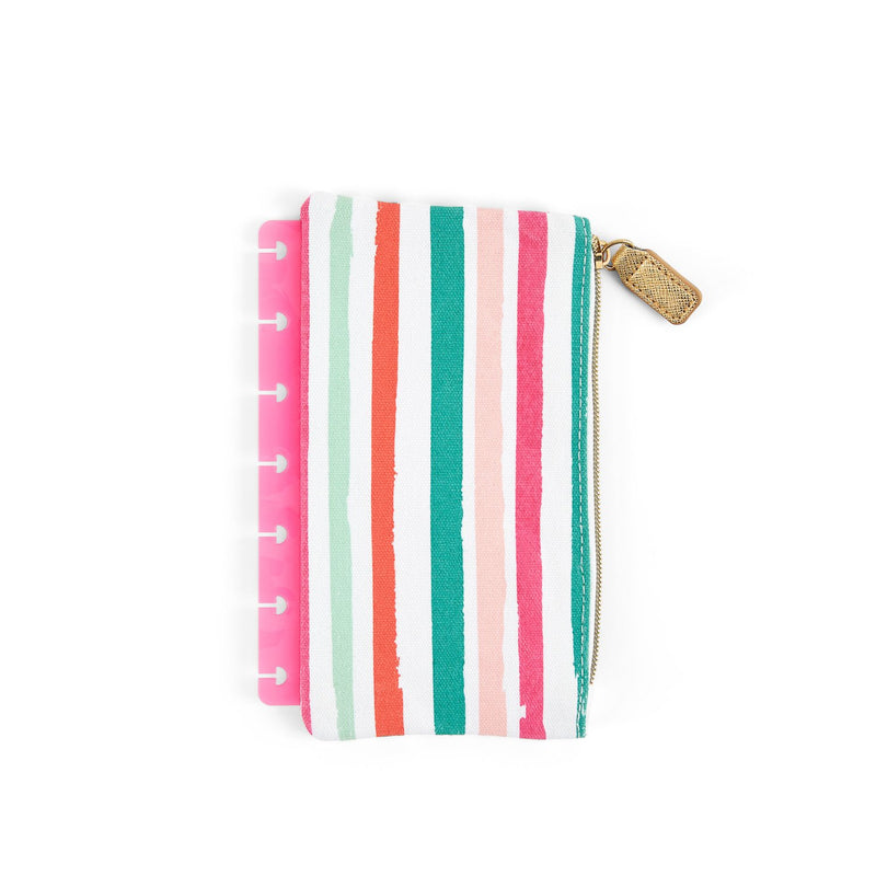Colorful Stripes Mini Snap-In Pen Pouch