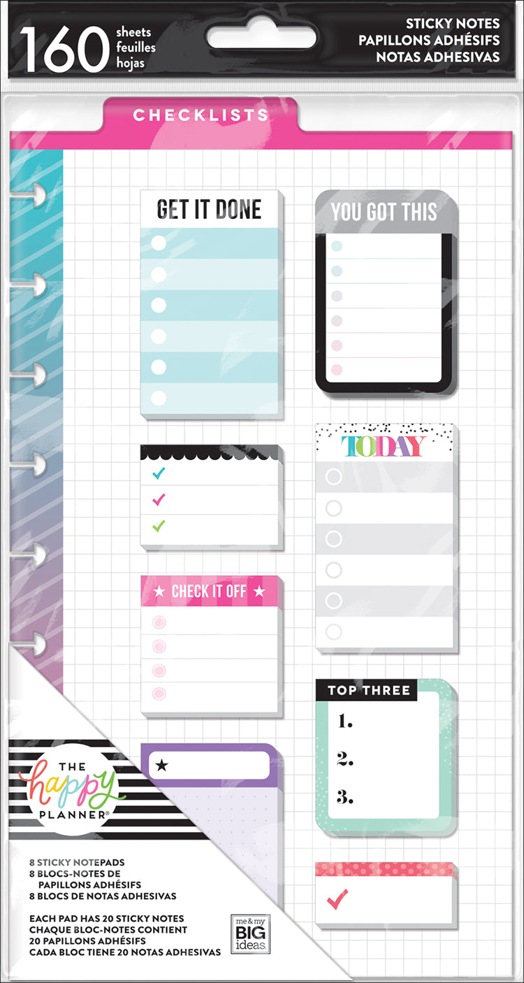 Sticky Notes - Checklists – Happy Planner