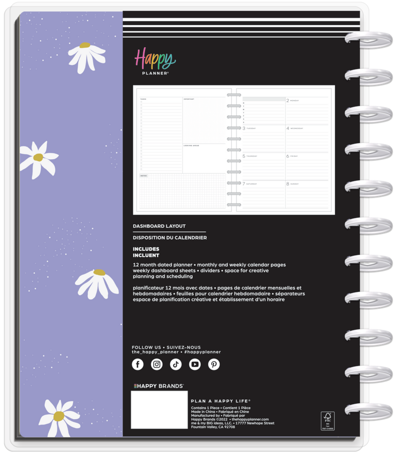 2023 Life Is Sweet Happy Planner - Big Dashboard Layout - 12 Months