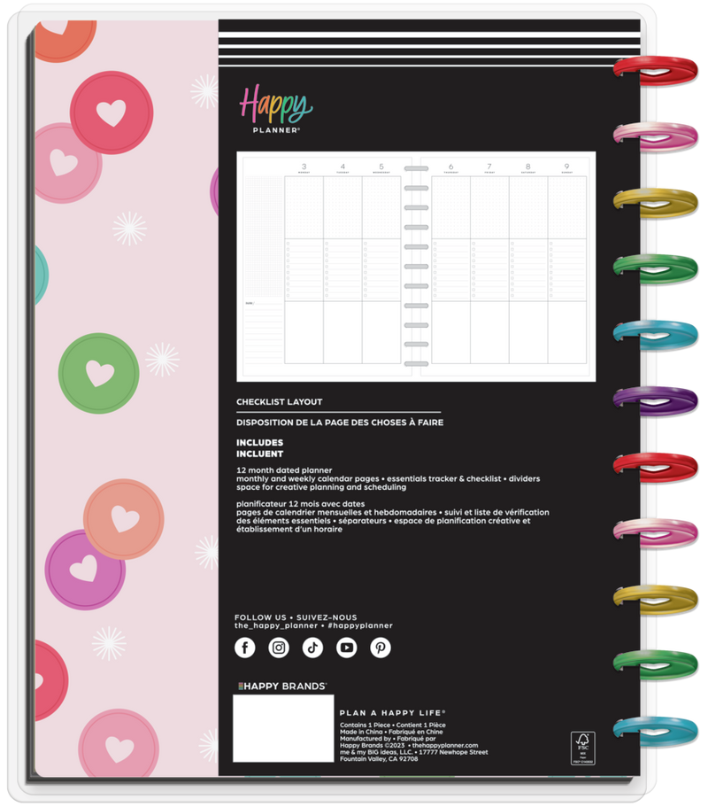 2025 Miss Maker Happy Planner Big Checklist Layout 12 Months The