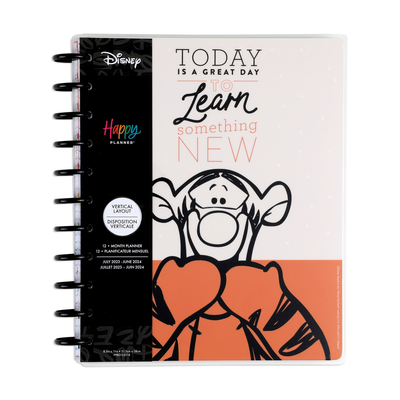 2023 Disney Winnie the Pooh True to You Happy Planner - Big Vertical Layout - 12 Months