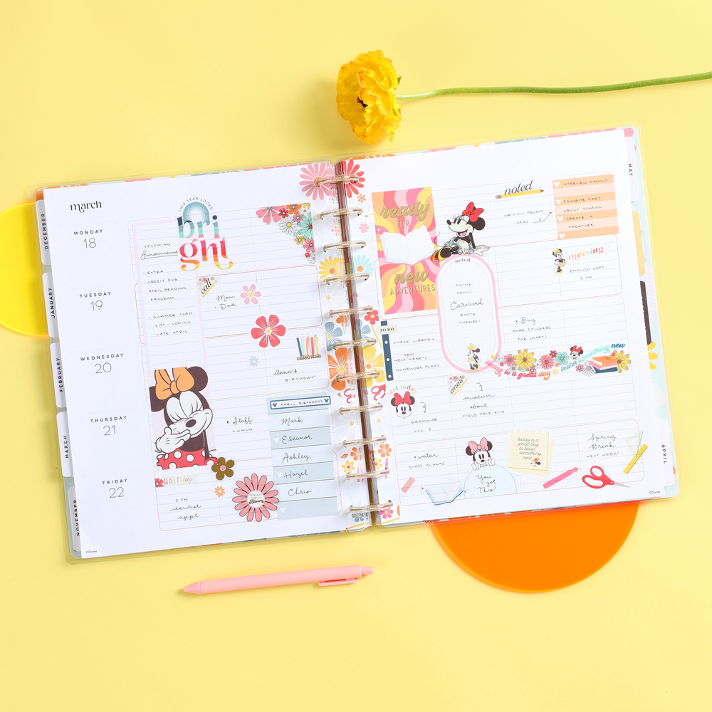 2023 Disney Sunny Minnie Teacher Happy Planner - Big Teacher