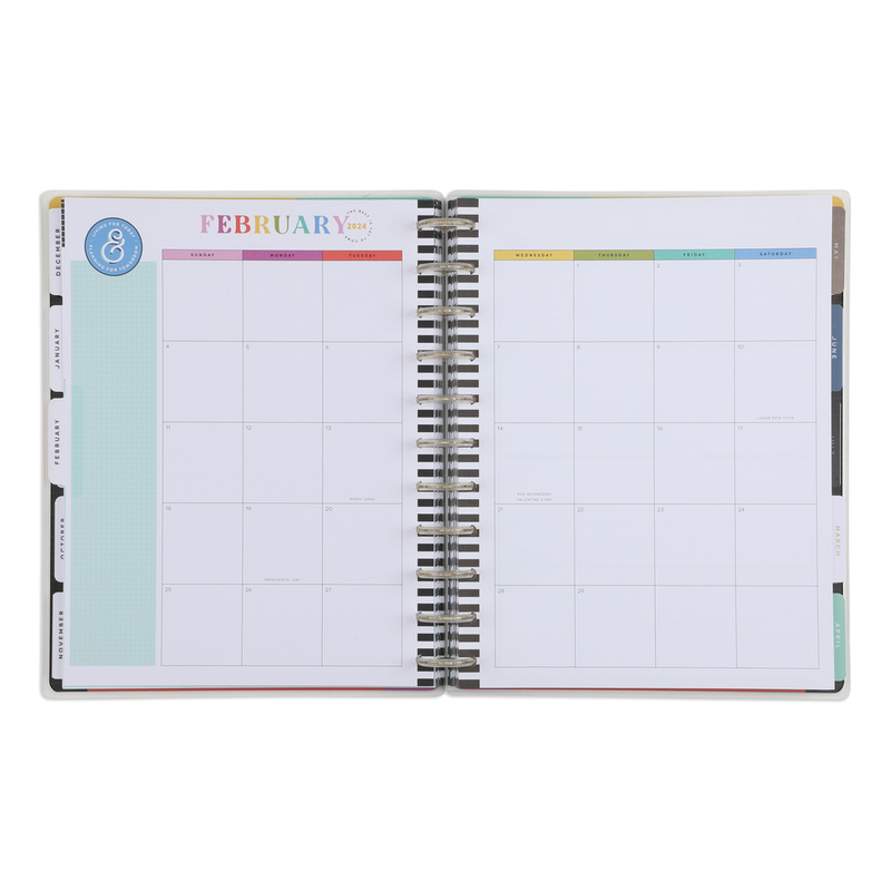 2023 Spread Some Happy Happy Planner - Big Horizontal Layout - 18 Months